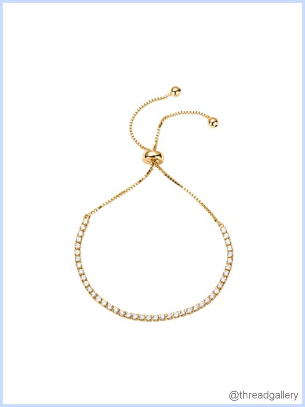 14k Gold Plated Tennis Bracelet, CZ Chain for Women, Hypoallergenic Jewelry Gift